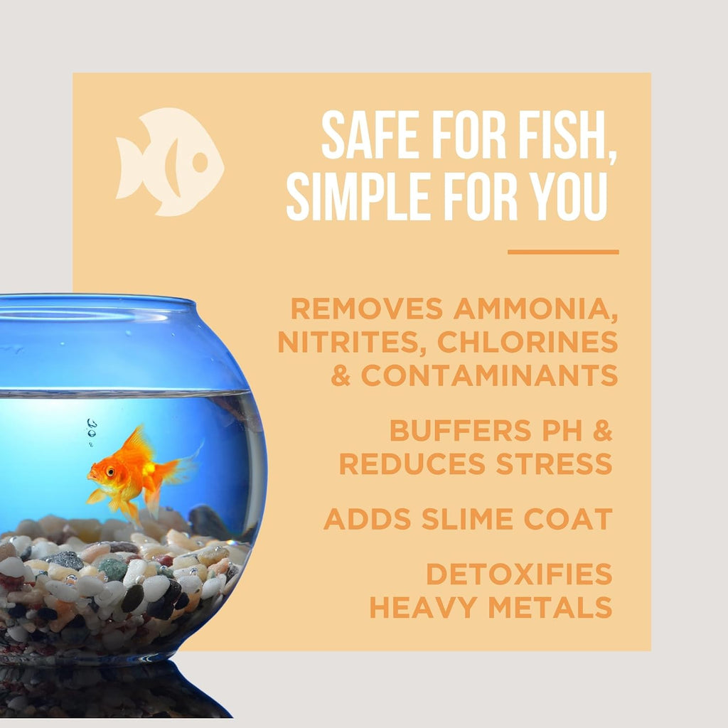 Aquarium Water Conditioner, All-in-1 Dechlorinator, 16 oz | 11-ingredient all-in-1, treats 960 gal - Removes ammonia