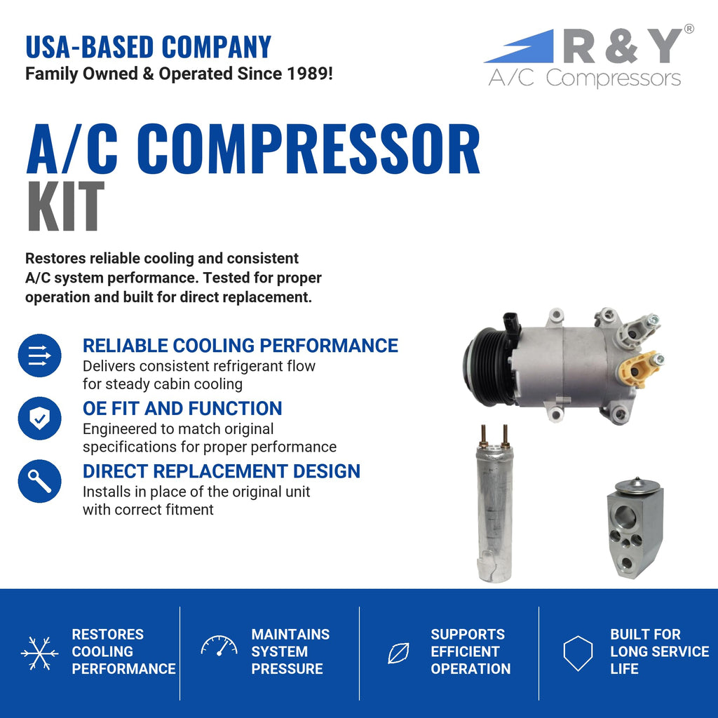 RYC Automotive Air Conditioning Compressor and Clutch Kit KT AB62-01