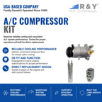 RYC Automotive Air Conditioning Compressor and Clutch Kit KT AB62-01