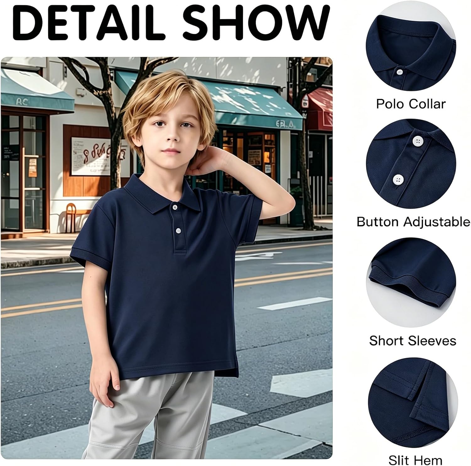 Pique Boys Polo Shirt Short Sleeve Golf Kids School Uniform Shirt Age 5-14Y | Polo Shirt for Boys,Daily Formal School
