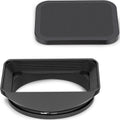 72mm Square Metal Screw-in Mount Lens Hood Shade with Cap for 72mm Canon Nikon Sony Leica Leitz Carl Zeiss