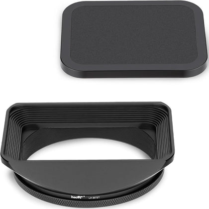 72mm Square Metal Screw-in Mount Lens Hood Shade with Cap for 72mm Canon Nikon Sony Leica Leitz Carl Zeiss