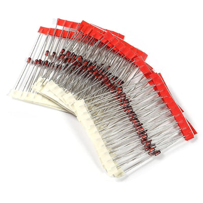 30 Value 300pcs 1W Zener Diodes Assortment Kit 3V 3.3V 3.6V 3.9V 4.3V 4.7V 5.1V 5.6V 6.2V 6.8V 7.5V 8.2V 9.1V 10V 11V 12V 13V 15V 16V 18V 20V 22V 24V 27V 30V 33V 36V 39V 43V 47V