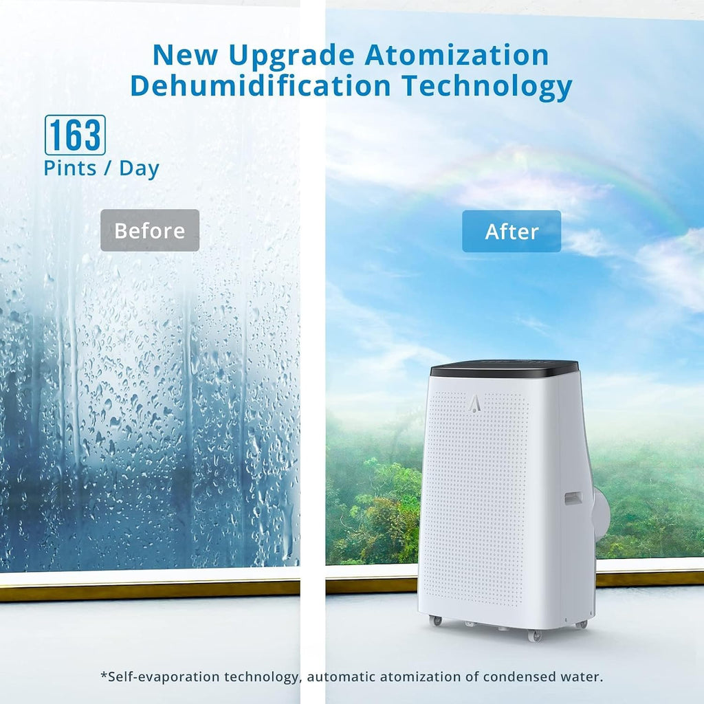 14000 BTU Portable Air Conditioners with Remote Control, 3-in-1 Free Standing Cooling AC Unit with Fan &