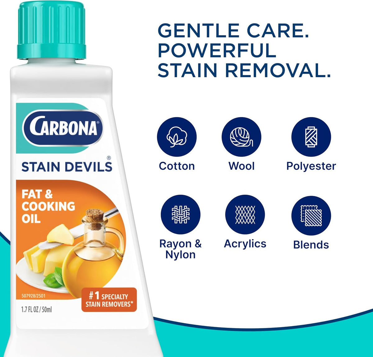 Stain Devils #5 | Fat & Cooking Oil | Professional Strength Laundry Stain Remover | Multi-Fabric Cleaner | Safe