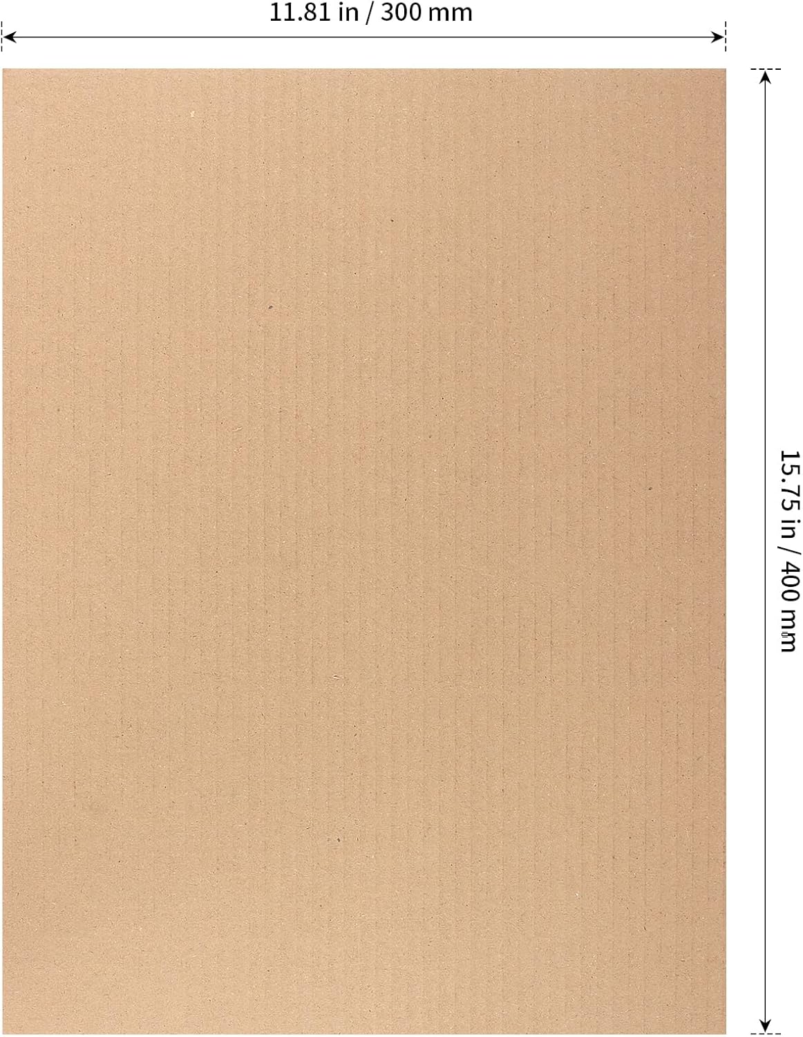 Corrugated Cardboard Sheets, 15.6 x 11.8 Inches, 60 Pack, for Packaging Mailing