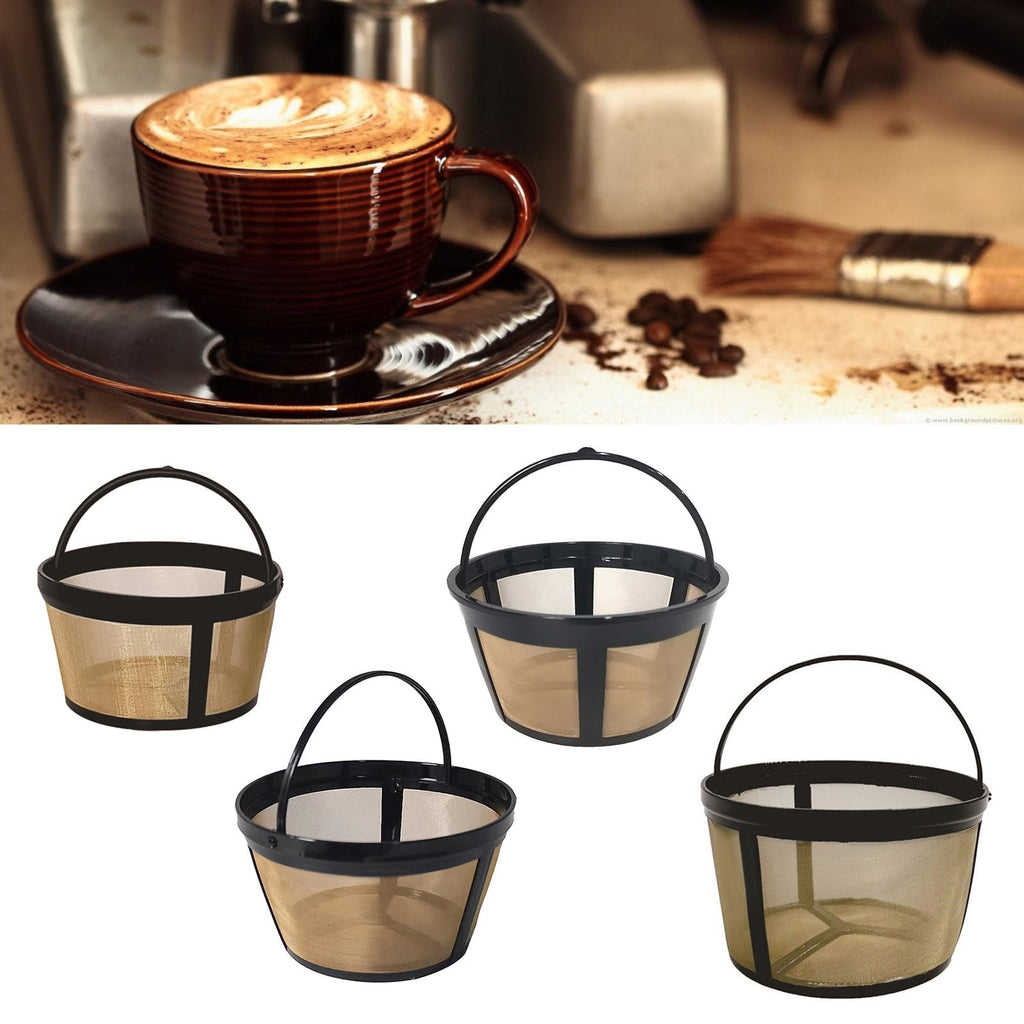 Sturdy Metal Meshes Coffee Filter User Friendly Filter Strainer for 4/6 / 8/12 Cup Brewing Devices Strainer