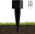 4 "x 4" Mailbox Mounting Post Base Black Heavy Duty Metal Mailbox Post Mount Base Mail Box Posts Anchors Mail Box