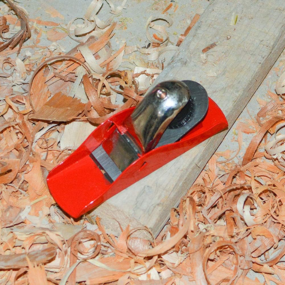 Mini Hand Planer Small Trimming Planer 6-1/2 inch Woodworking Pocket Plane Hand Plane with 1 inch Blade Adjustable