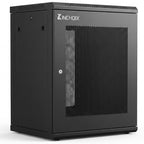 Network Rack Enclosure Cabinet Enclosure for Computer Data Networking Electronic Equipment, Removable Side Panels