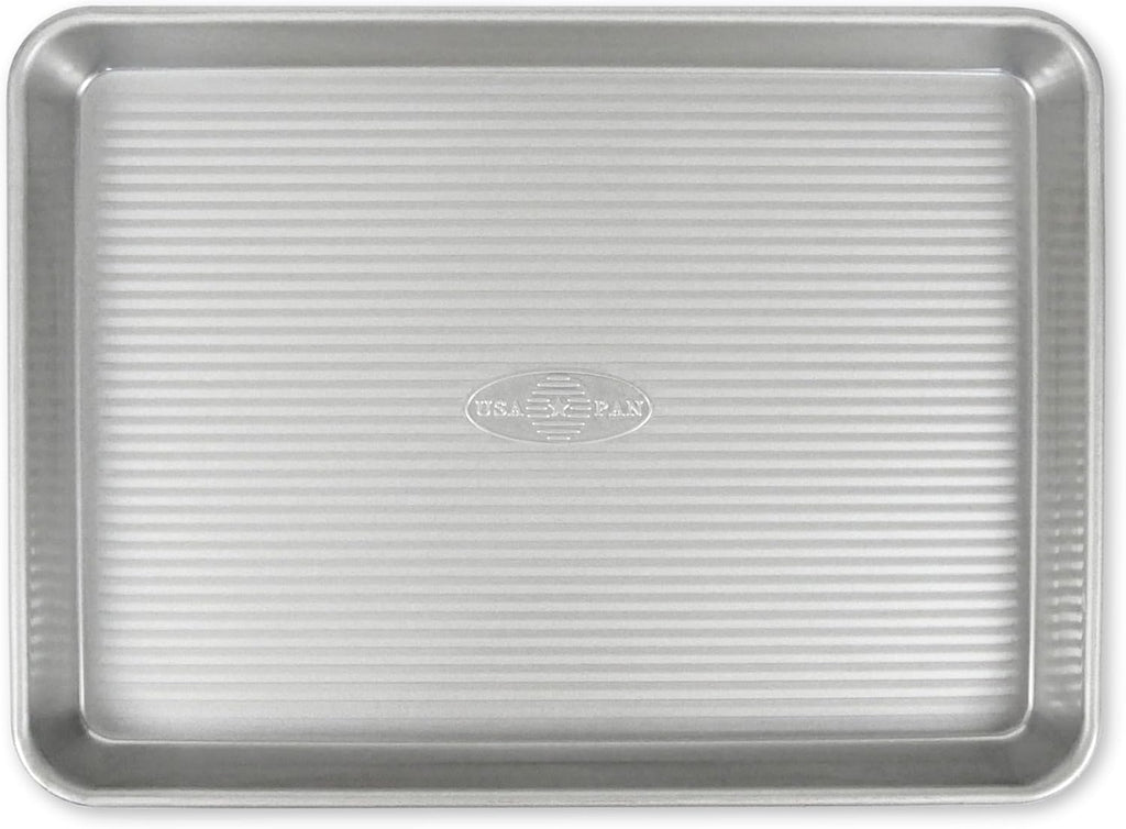 Bakeware Nonstick Quarter Sheet Pan, Baking Sheet Aluminized Steel, Pan Measures: 13 x 9.5 x 1 inches