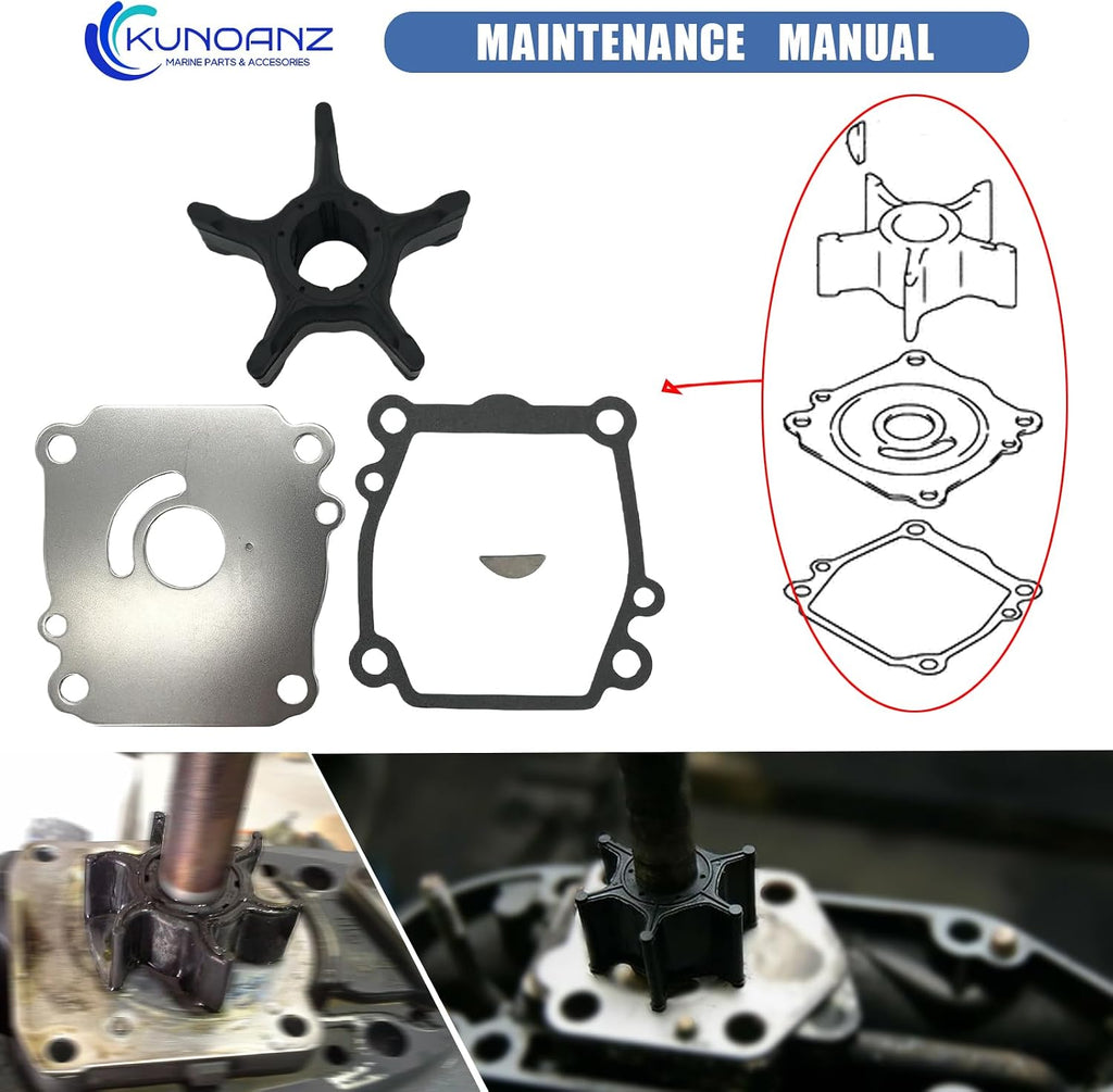 17400-90J20 Water Pump Impeller Kit for Suzuki Johnson 90-140 HP