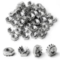 MroMax #6-32 K-Lock Nuts, Keps Nuts, External Tooth Washer Nuts, 100Pcs