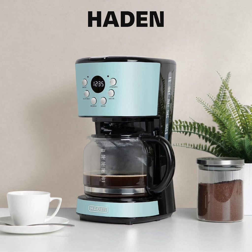 Coffee Machine, 12 Cup Programmable Drip Coffee Maker | with Auto Shut-Off Function and Reusable Washable Water