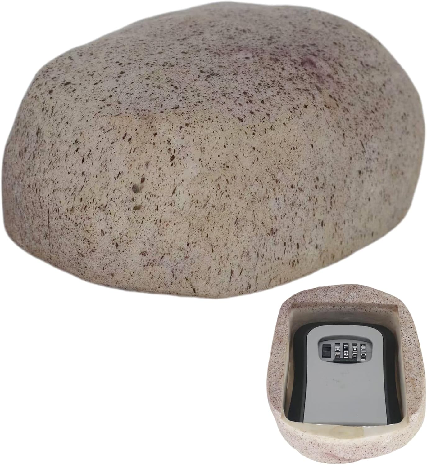 Hide A Key Outside Key Lock Box with Code Outdoor Large Size Fake Rock Key Hiders Holder Containers secret