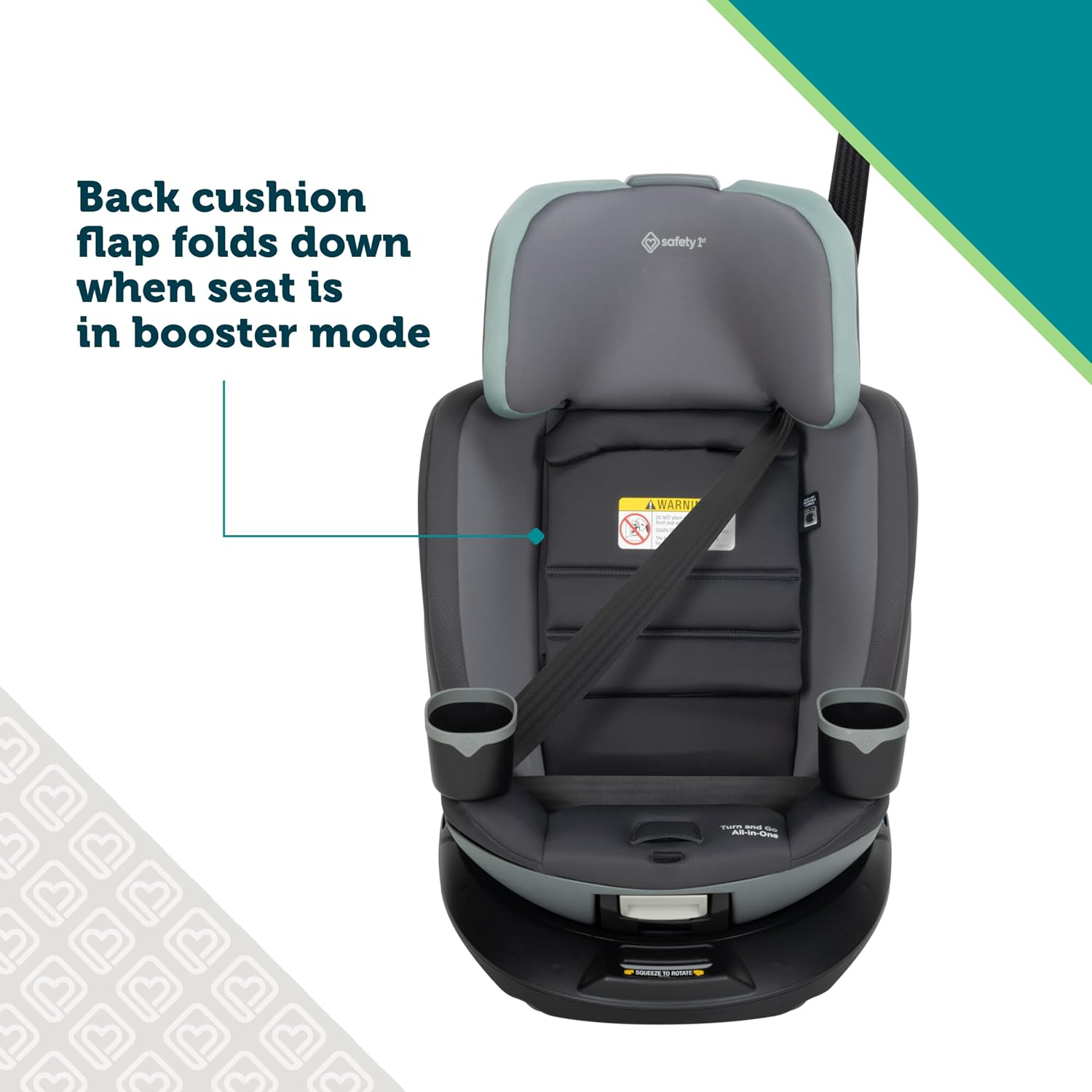 Turn and Go 360 ST 360 Rotating Car Seat, SafetySwivel, SecureTech Installation, All-in-One Convertible Car Seat