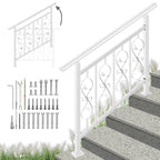 Unique Design 4 Step Hand Rails for Outdoor Steps, Adjustable