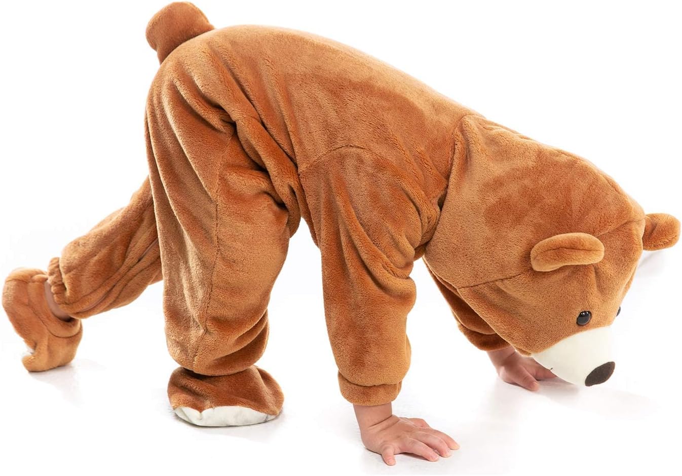 Baby Bear Costume Newborn, Infant and Toddler Boys Girls 0-4T | 90% Upgraded Flannel Fleece/ 10% Spandex, Versatile