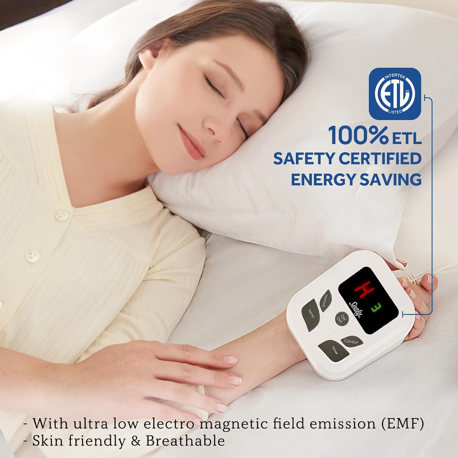 Heated Mattress Pad Full Size with 10 Heat Settings Machine Washable | Electric Mattress Pad Bed Warmer with 1 to 9