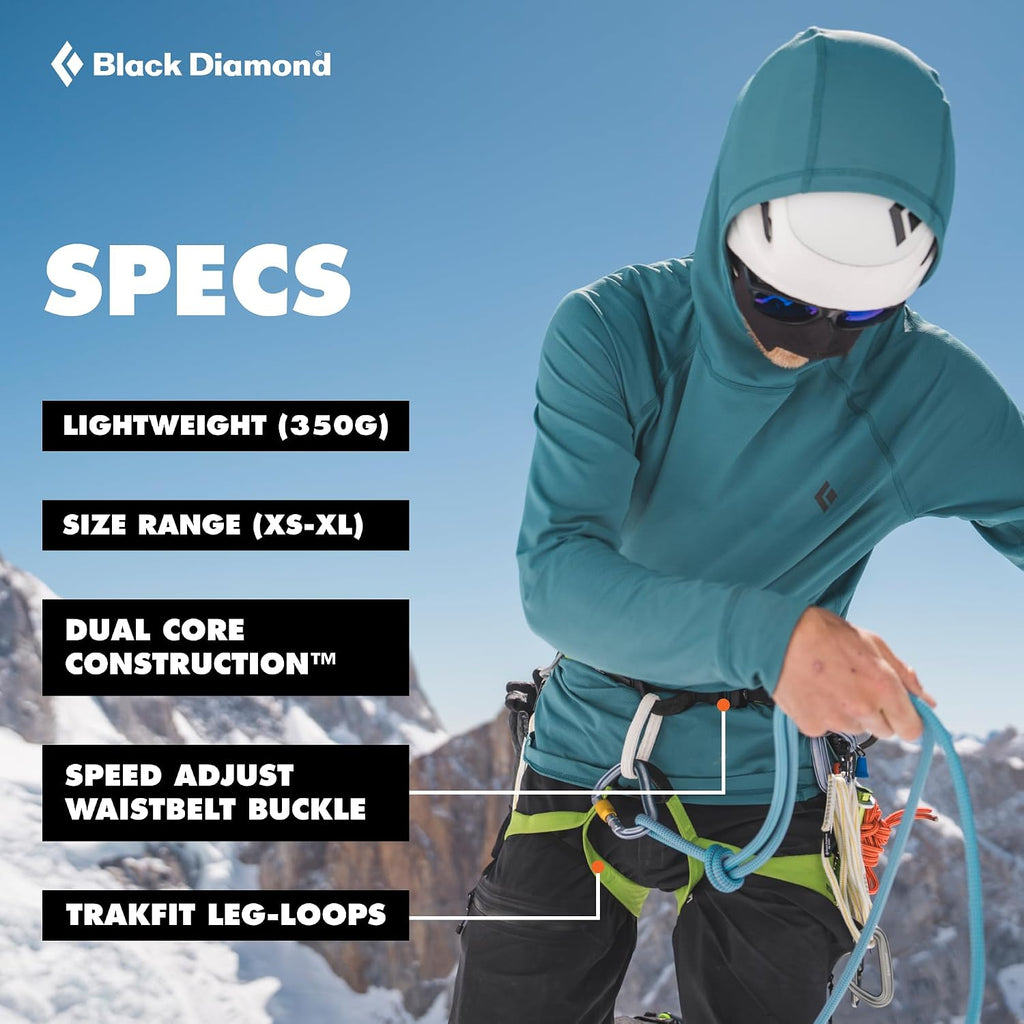 Women's Momentum Rock Climbing Harness, Adjustable Loops
