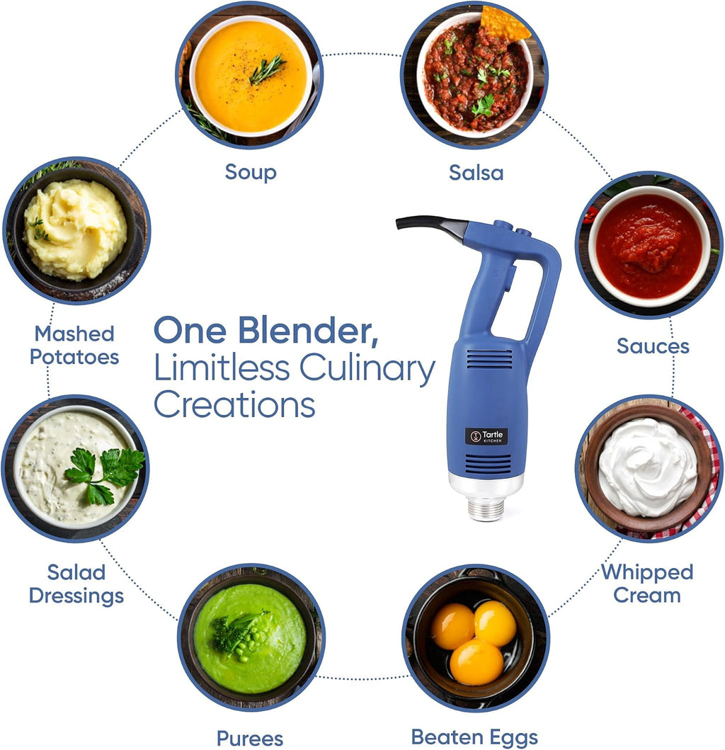 TK Commercial Immersion Blender 750W Heavy Duty for Restaurants - 16" Shaft