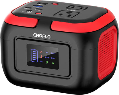 Portable Power Station, 97.68Wh Solar Generator, Lithium Battery Power with 110V AC 120W Peak Socket/DC/USB QC3.0/LED