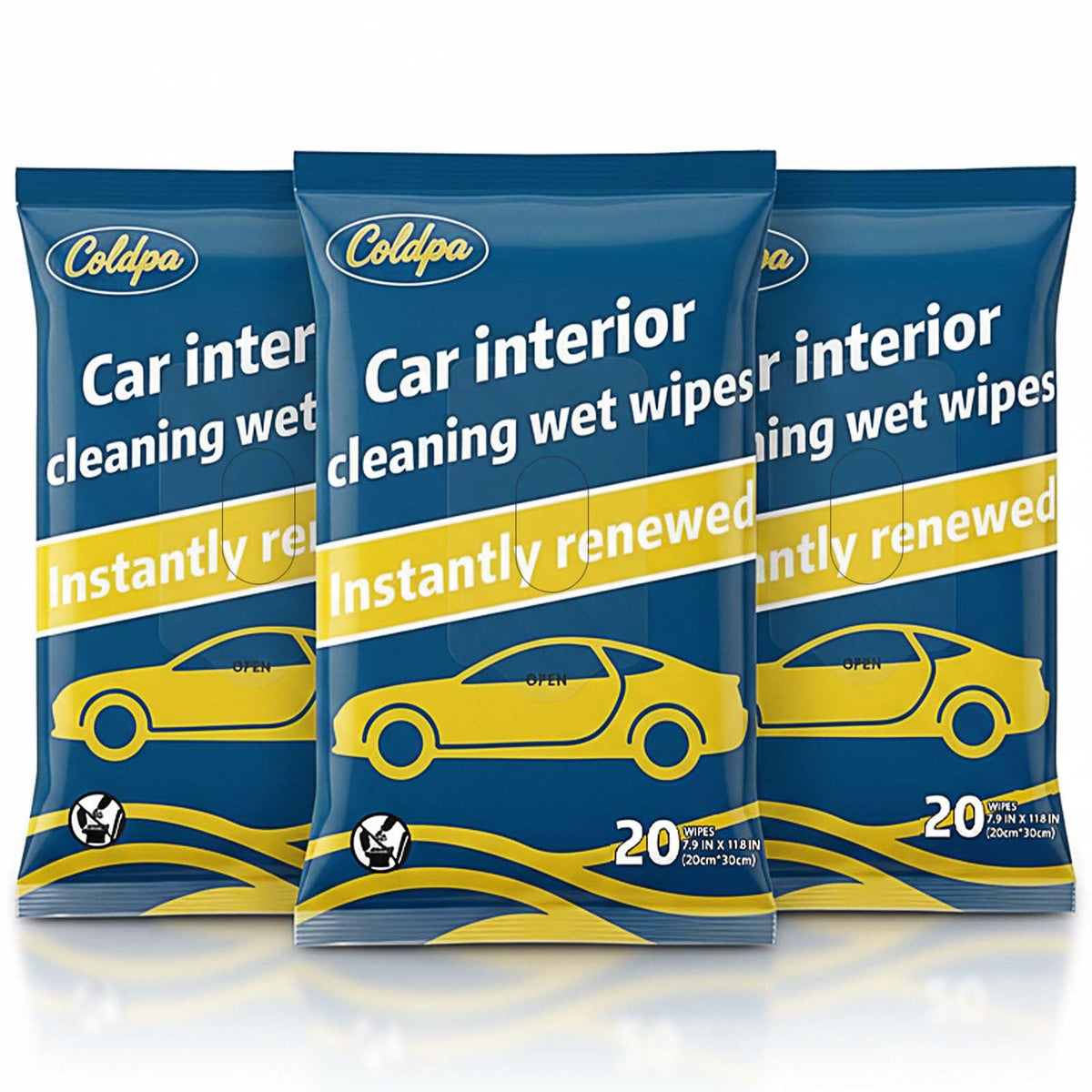 Car Cleaning Wipes, Multipurpose Vehicle Interior Surface Wipes, Soft Disposable Cleaning Cloth for Car Dashboard