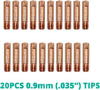 20-Pack MIG Welding Contact Tips 0.035" (0.9mm)