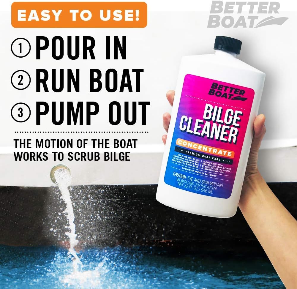 Premium Boat Bilge Cleaner, Marine Concentrate for Heavy Duty Cleaning