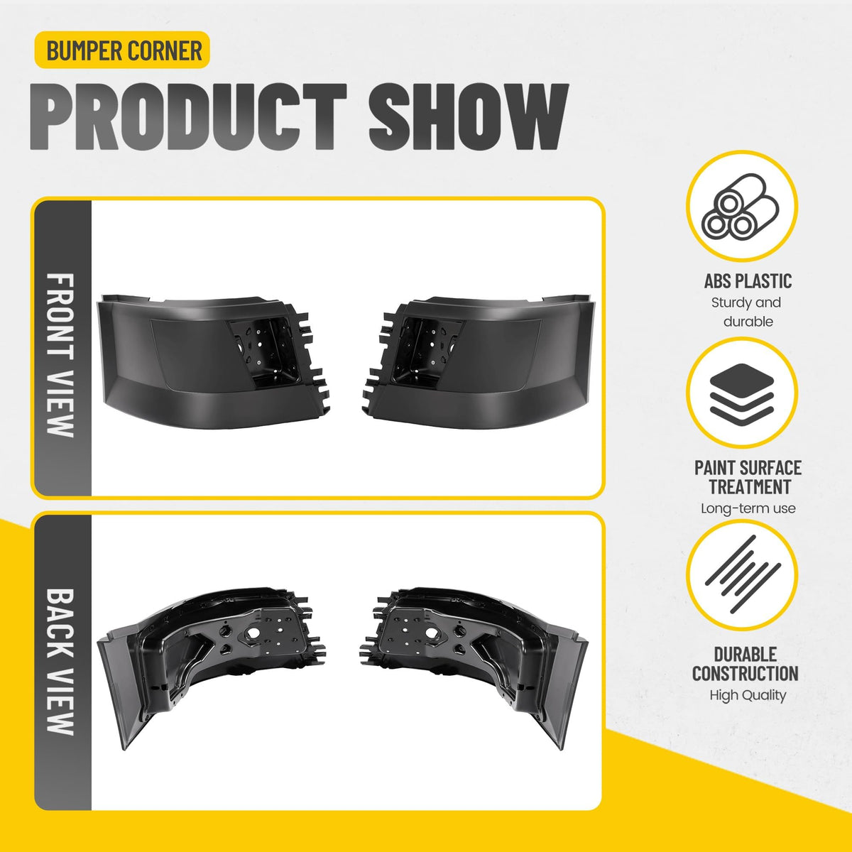 Bumper Corner Compatible with 2004-2018 Volvo VNL