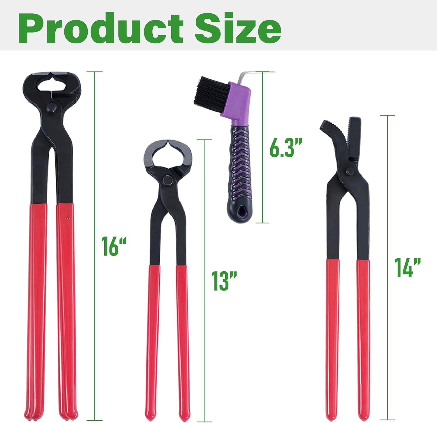 8PCS Farrier Tools Kit Horse Hoof Trimmers Set