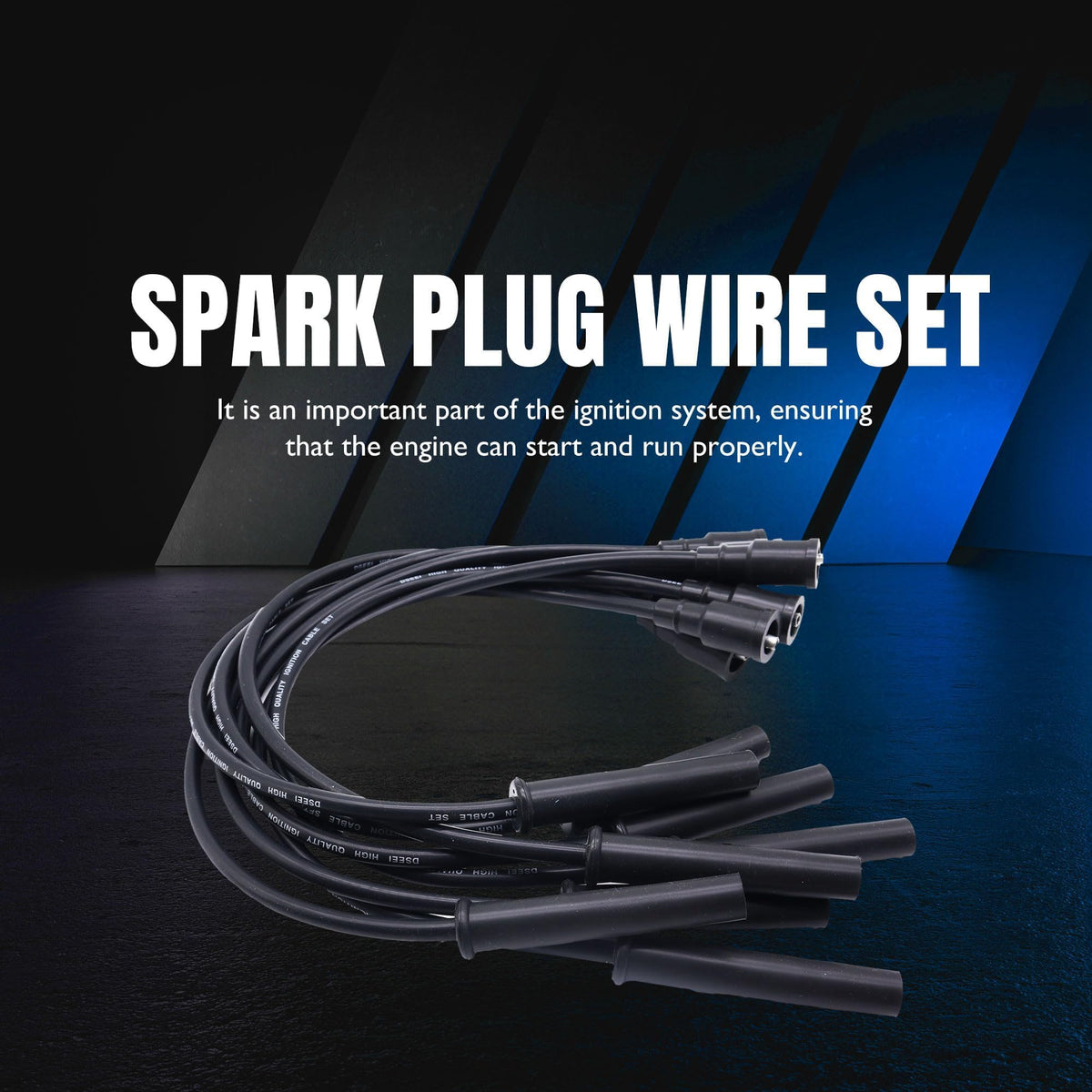 OXCANO 6718173 Ignition Spark Plug Wires Compatible with Ford F-150 F-250