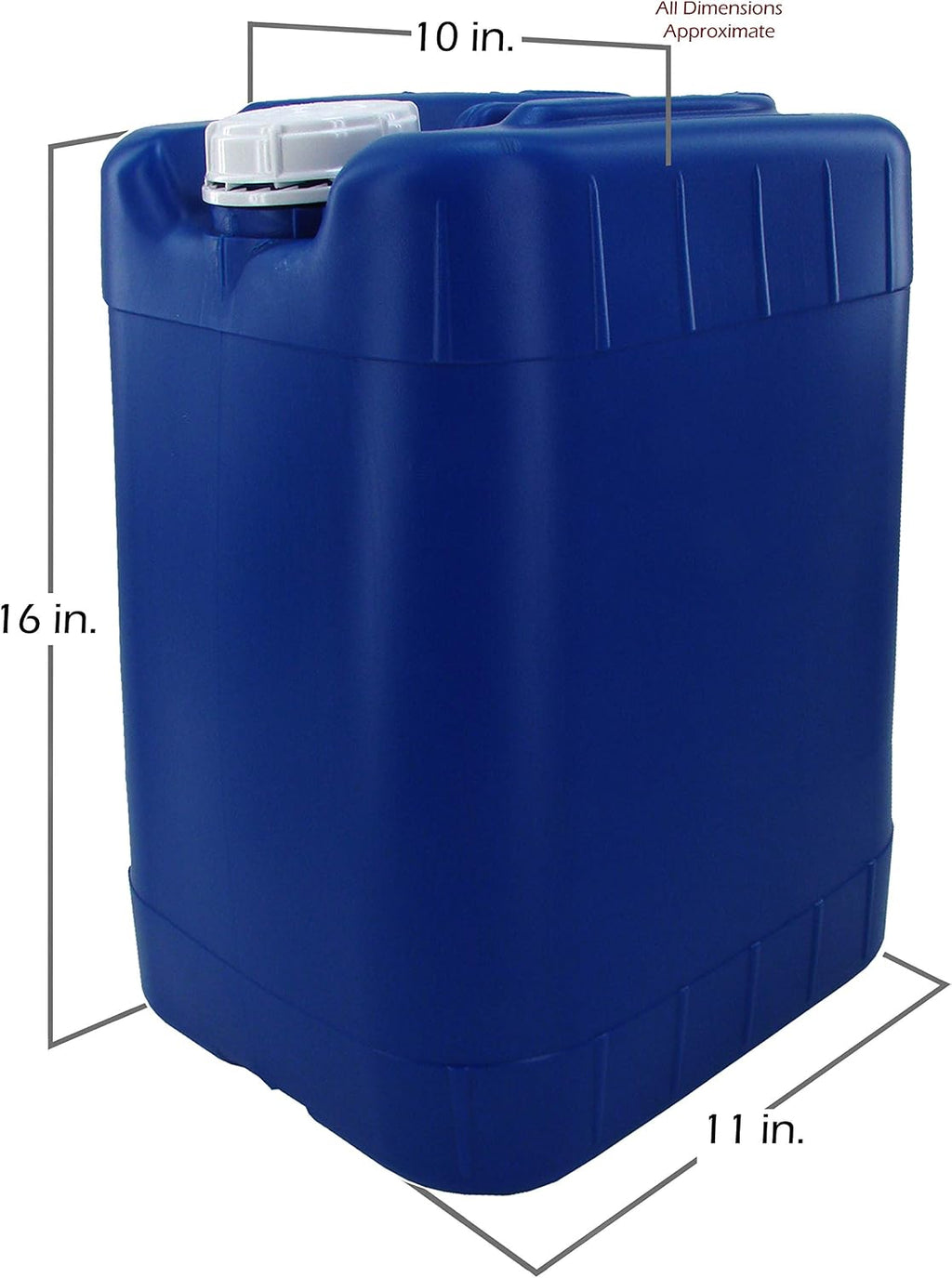 6 Gallon Oversized Samson Stackers, Blue, 4 Pack (24 Gallons), Emergency Water Storage Kit - New! - Boxed! Includes