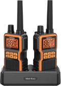 Midd Kacy MK108 Walkie Talkies Long Range, GMRS 2 Way Radio (2 Pack) | 60 Channel, 121 Privacy Codes, Waterproof