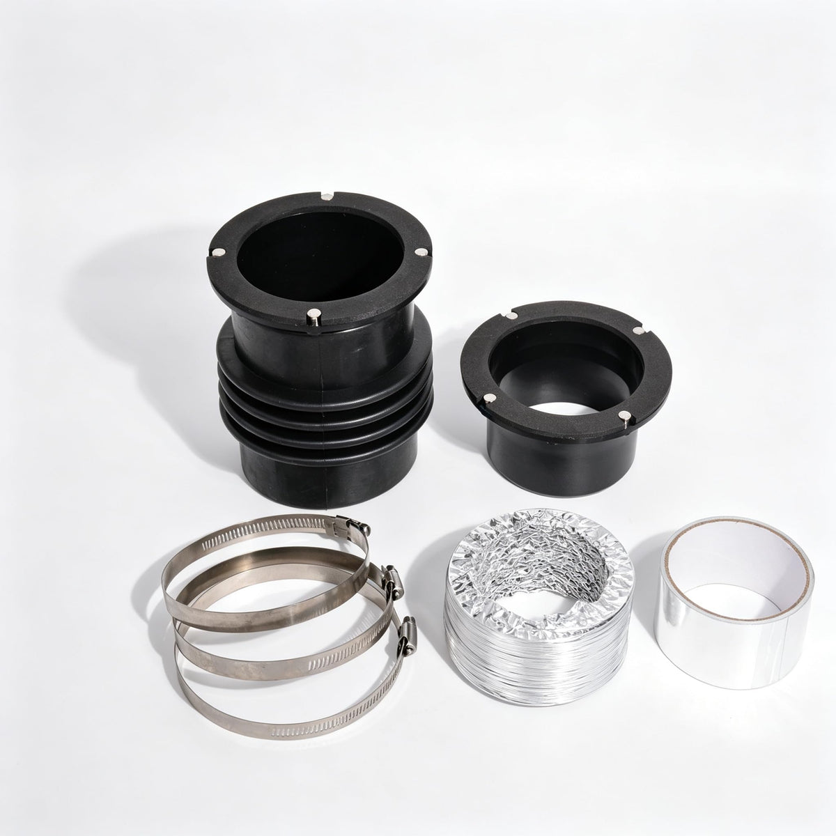 Round to Oval Adapter Magnetic Connect for Recessed Dryer Vent Box