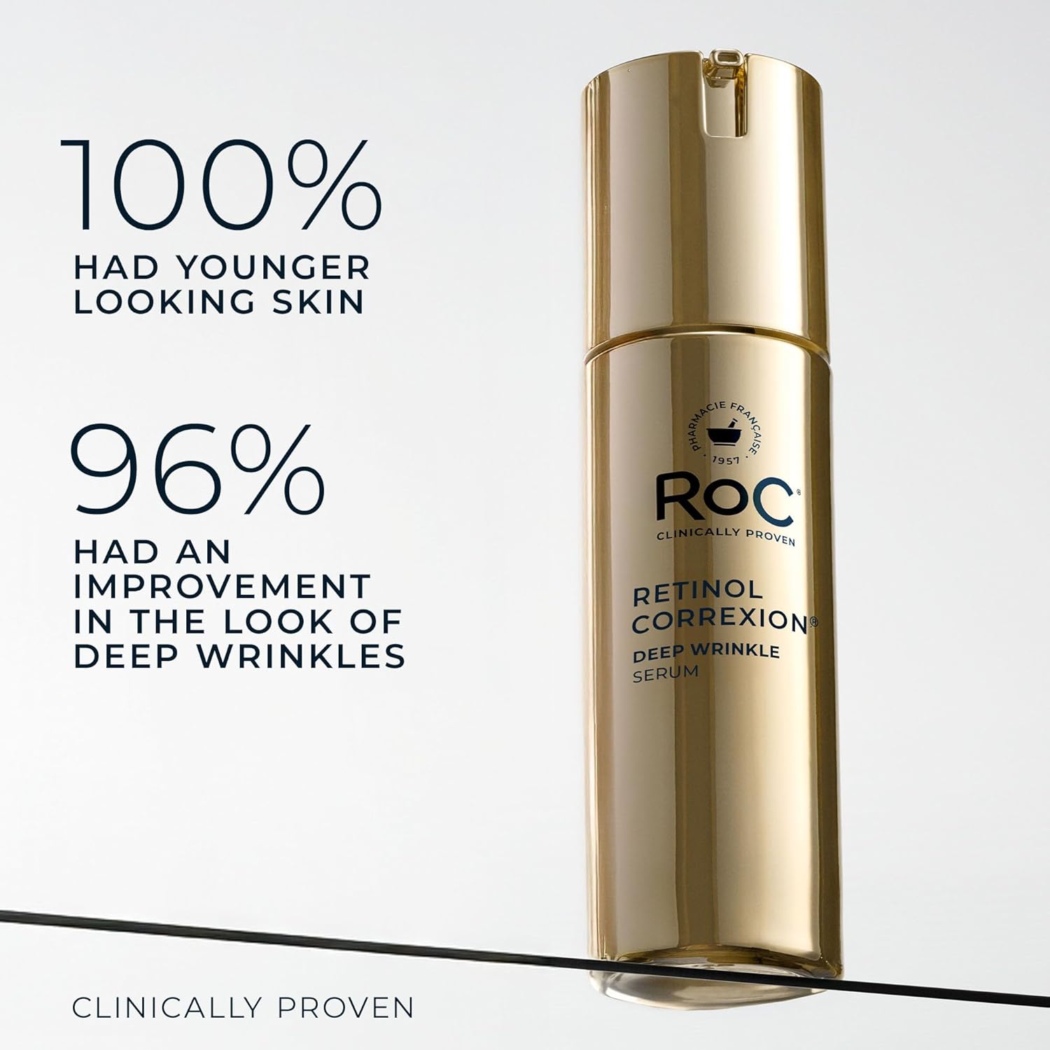 Retinol Correxion Deep Wrinkle Retinol Face Serum with Ascorbic Acid, Anti-Aging Treatment for Fine Lines, Dark
