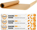 12in x 49ft Unbleached Parchment Paper Roll, High Temperature Resistant Parchment Paper for Baking, Non-Stick