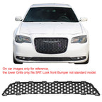 Fit 2015-2023 Chrysler 300 All Models Front Lower Grille Matte Black