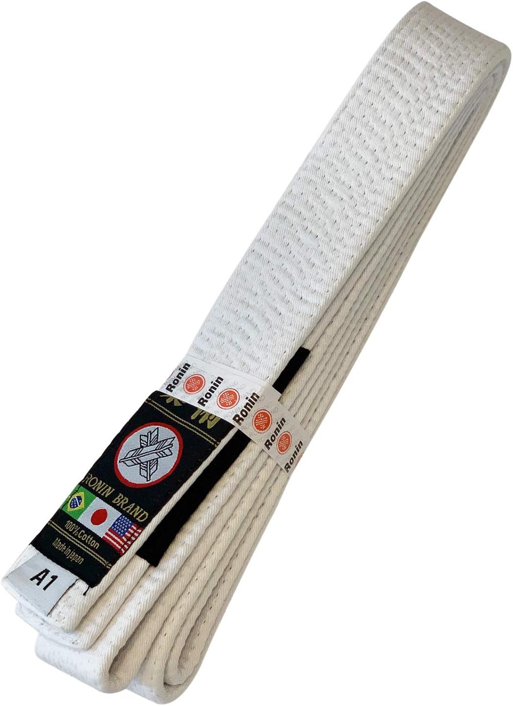 Japan Made Deluxe Jiujitsu BJJ Gi Belt - 1.75” wide-12 Row Stitching