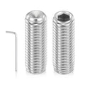 6pcs Cup Point Hex Socket Set Screws-M8-1.25x25mm 304 SS