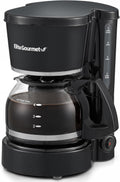 EHC-5055 Automatic 5-Cup Brew & Drip Coffee Maker with Pause N Serve Reusable Filter, On/Off Switch, Water Level