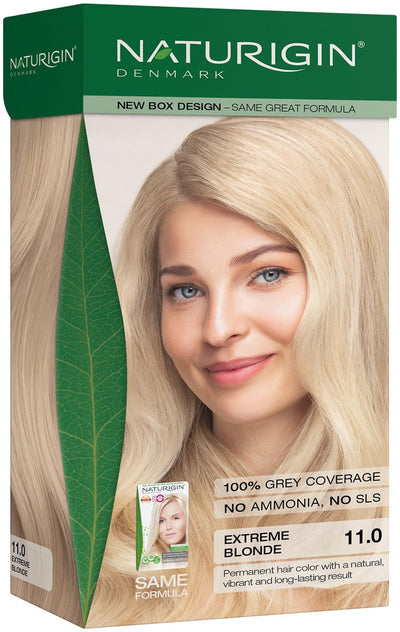 Permanent Hair Color, 11.0 Extreme Blonde, Ammonia Free, 100% Gray Coverage, Nourishing Natural Formula, For All Hair