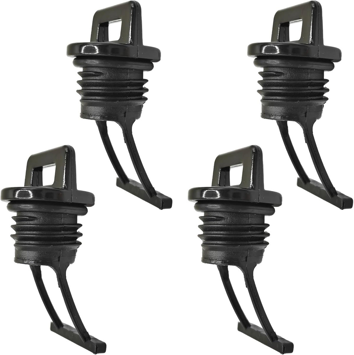 Plastic Hull Drain Plug Kit Replacement Kayak Canoe Boat Drain Holes Plugs Accessories 1" X 2.08" 4 Pack