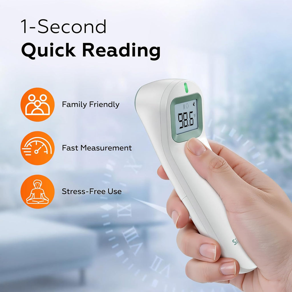 Baby Thermometer, FDA 510(k) Cleared Infrared Thermometer for Kids Adults Infants, Baby Essentials, Forehead