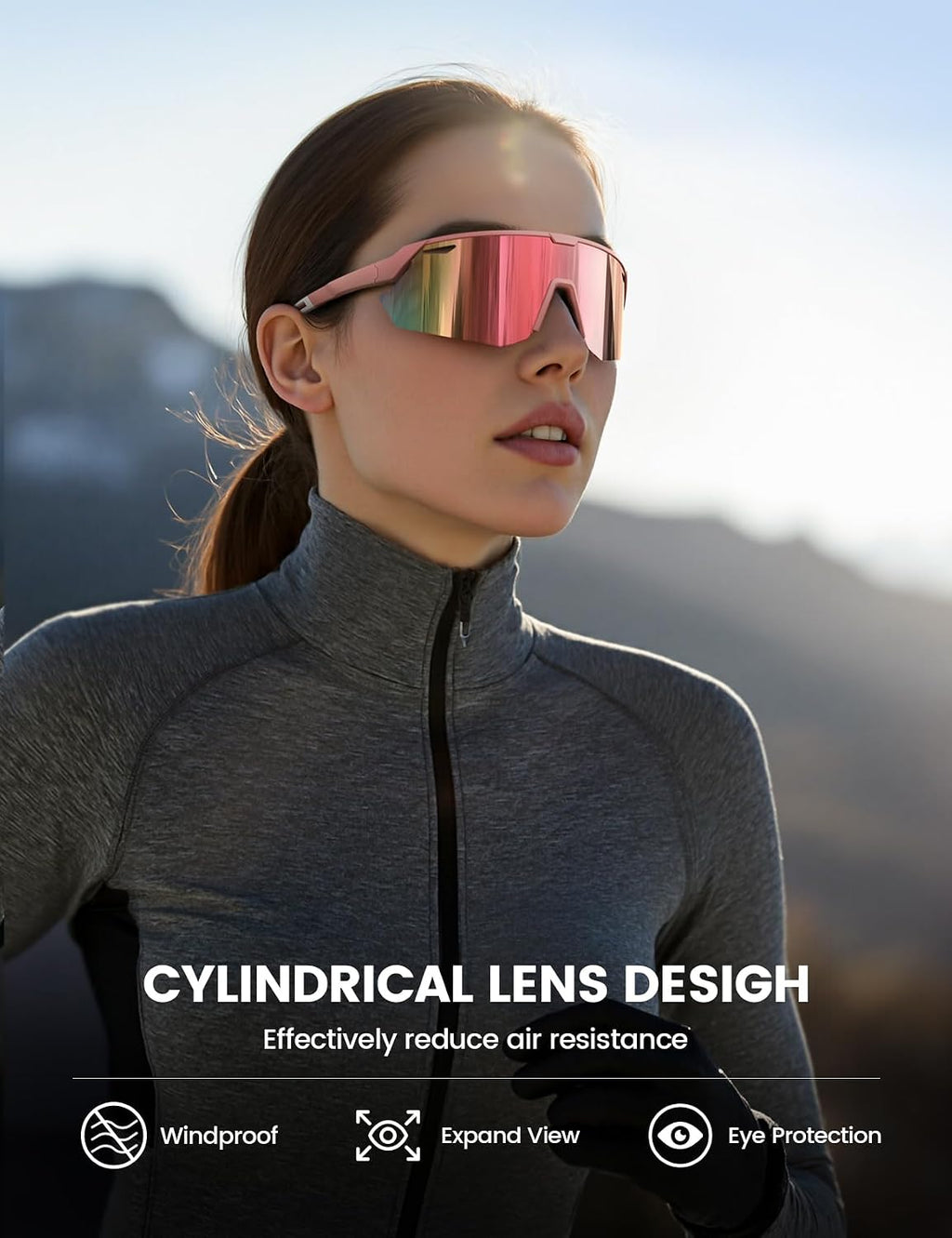 24g Polarized Sports Sunglasses for Men Women - UV400 Protection Sun Glasses for Baseball Running Cycling Fishing