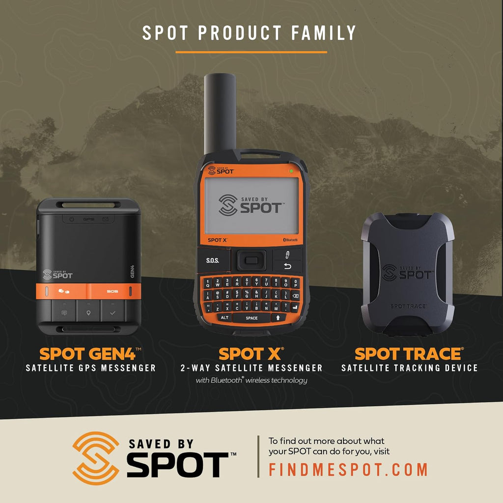 Spot X with Bluetooth 2-Way Satellite Messenger | SOS Protection, Handheld Portable 2-Way GPS Messenger for Hiking