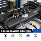 uxcell 100Pcs AS-014 O-Rings, EPDM O-Rings 1/2" ID, 31/32" OD, 1/16" W