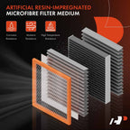 A-Premium 2-PC Engine Air Filter Compatible with Cadillac, Chevrolet & GMC