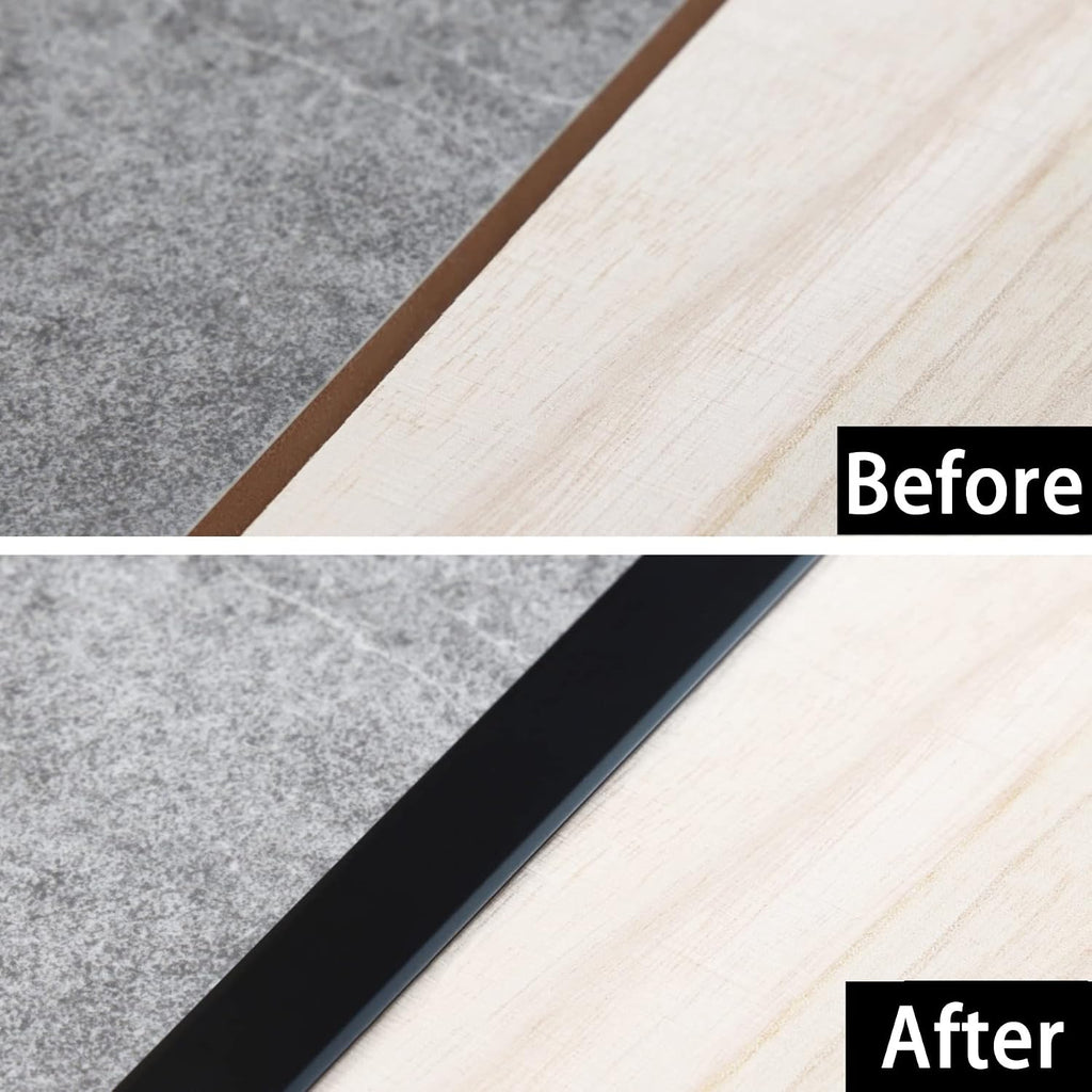 3Pcs Aluminum T Molding Trim & Floor Transition Strips, Flat Divider Strip for Door Threshold and Joining Flooring
