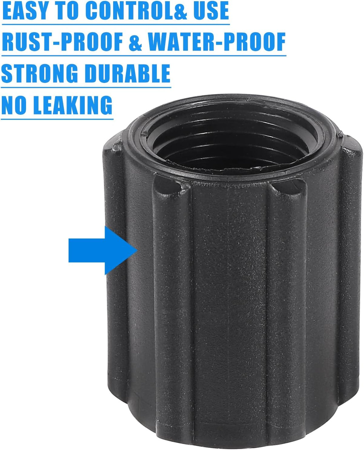 10 Pcs 1/2 Inch Double Female Thread Coupling Sprinkler Pipe